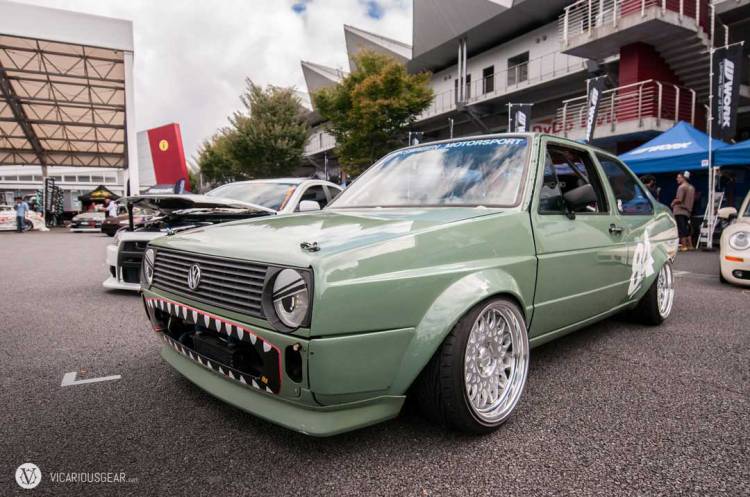 One of the more interesting cars to catch my attention was this cool MK2 Jetta.