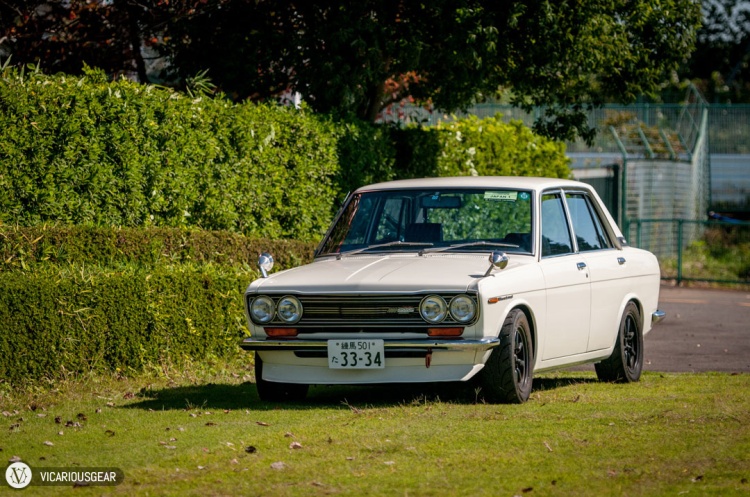On the way to the east side grandstands, I found this Bluebird (Datsun 510/1500) sitting on its own.